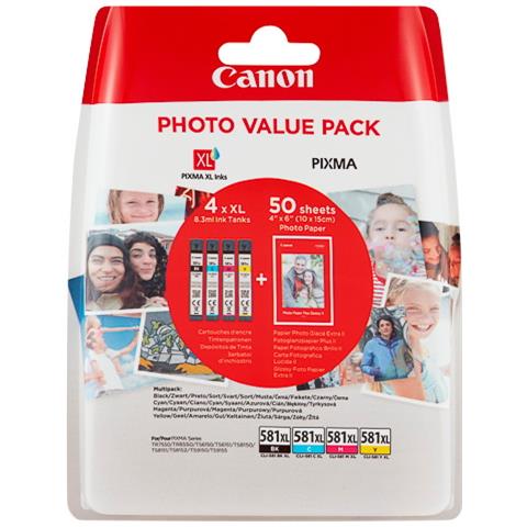 CLI-581XL Photo Value Pack C / M / Y / BK - Foto 1