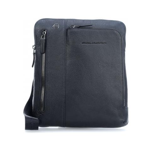 Borsello Porta Ipad®air / pro 9,7 Con Doppia Tasca Frontale Chiusa Da Zip Black Square - Ca1816b3 - Foto 1