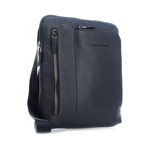 Borsello Porta Ipad®air / pro 9,7 Con Doppia Tasca Frontale Chiusa Da Zip Black Square - Ca1816b3 - Foto 2