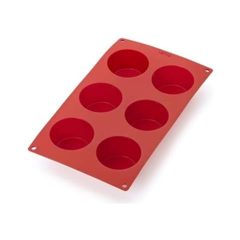 Stampo Muffin 6 Porzioni, Rosso - Foto 1