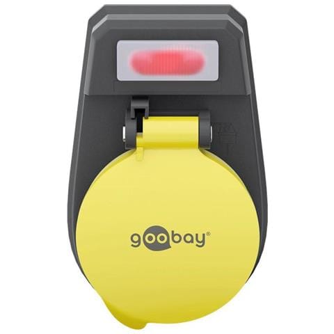 Presa Di Corrente Intermedia Con Interruttore Con Interruttore Integrato 2 Poli Nero, Giallo - Foto 2