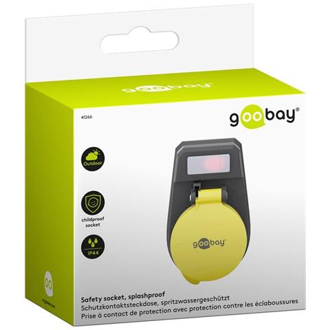 Presa Di Corrente Intermedia Con Interruttore Con Interruttore Integrato 2 Poli Nero, Giallo - Foto 5