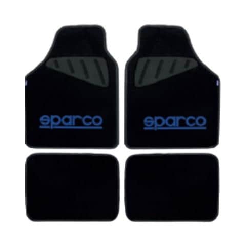 Set Completo Spc19 Universale Tappetini Auto Moquette Nero /grigio Poliestere - Foto 1