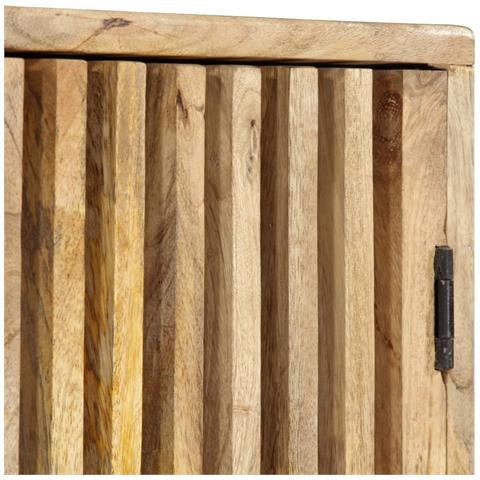 Mobile Porta Tv 90x30x40 Cm In Legno Massello Di Mango - Foto 2