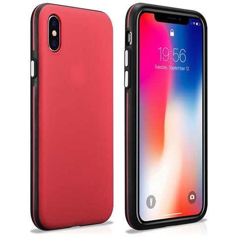 Iphone X / Xs Di Copertura Posteriore Ultra Sottile Colorato Rosso - Foto 1