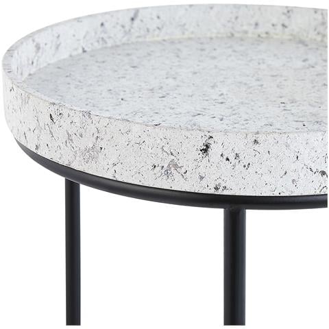 Set Di 3 Tavolini Da Caffè Ad Effetto Granito Texon - Foto 15