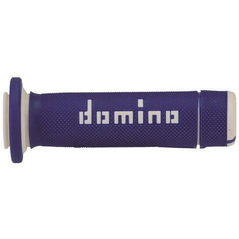 Coppia Manopole Bicolore Blu / Bianco Per Atv / Quad In Gomma Bicomponente Lunghezza: 118 Mm E 122 Mm Accessori: 97.5595.04-00 Codice Prodotto A18041c4648a7-0 - Foto 1