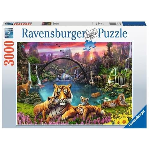 Puzzle 3000 P - Tigri Nella Laguna - Foto 1