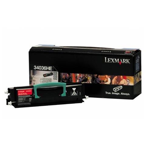 0034036HE Toner Originale Nero per Optra E 332 TN Capacità 6000 Pagine - Foto 2