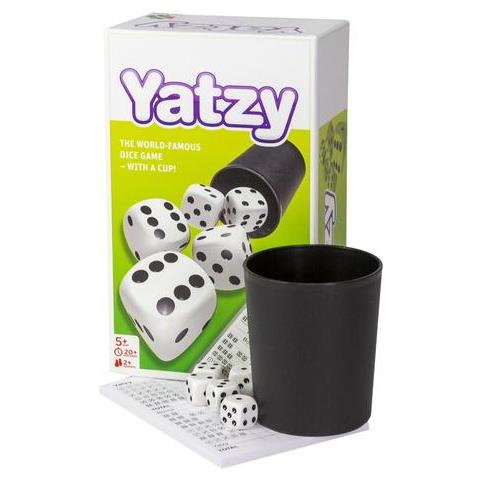 Gioco Di Dadi Yatzy Con Tazza Cartone 8 Pezzi - Foto 1