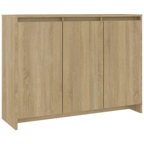 VidaXL Credenza In Truciolato Rovere Sonoma – 104x35x70 Cm – Con 2 Cassetti E 2 Ante – Stile Industriale - 5