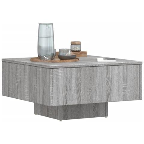 Tavolino Salotto Grigio Sonoma 60x60x31,5 Cm Legno Multistrato - Foto 8