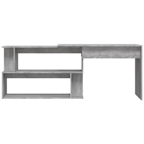 Scrivania Angolare Grigio Sonoma 200x50x76 Cm Legno Multistrato - Foto 9