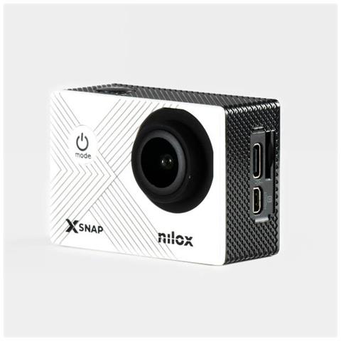 Fotocamera X-SNAP Sensore CMOS 4 MP Video 4K Ultra HD Colore Bianco Nero - Foto 1