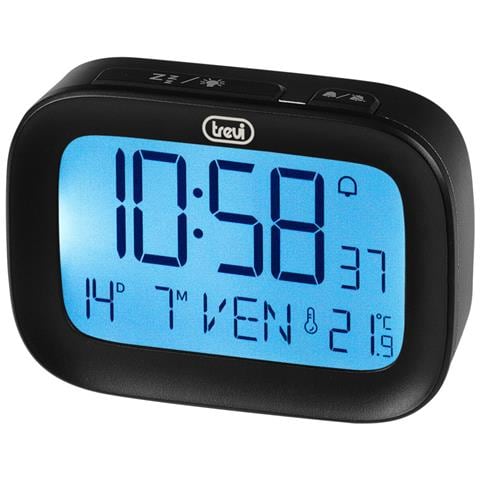 Sld3850 Nero Orologio Digitale Sveglia Calendario Termometro - Foto 1