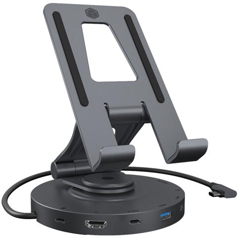 IB-TH100-DK docking station per dispositivo mobile Tablet /Smartphone Antracite, Nero - Foto 1