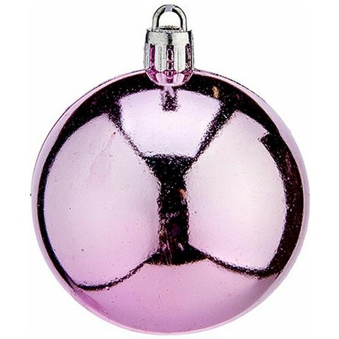 Set Di Palline Di Natale Rosa Plastica 6 X 7 X 6 Cm (12 Unità) - Foto 2