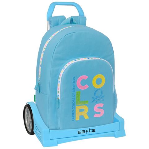 Trolley Per La Scuola Spring Blu Cielo 30 X 46 X 14 Cm - Foto 1