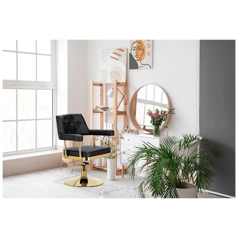 Poltrona Da Parrucchiere Ezra Idarulica Girevole Per Il Salone Di Parrucchiere Sedia Da Parrucchiere - Foto 9