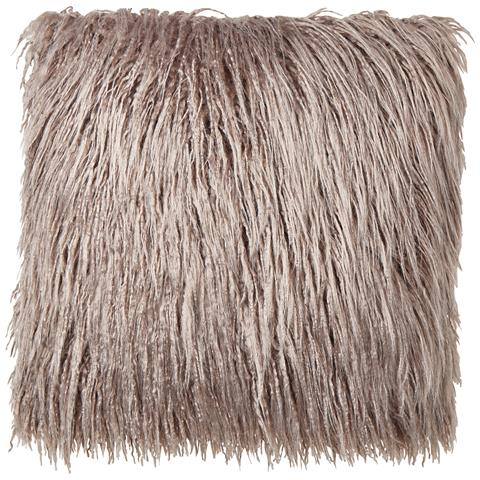 Set Di 2 Cuscini Corokia Finta Pelliccia 45 X 45 Cm Beige Tinta Unita - Foto 8