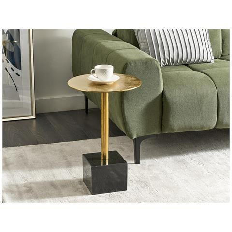 Tavolino Metallo Oro E Nero Colibri - Foto 1