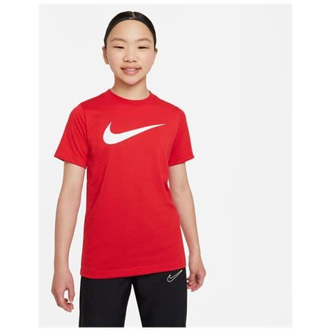 T-Shirt Youth Swoosh Cw6941-657 Bambino Taglia Xs Colore Rosso - Foto 1