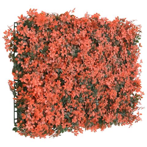 Recinzione Foglie Acero Artificiali24 Pz Rosso Chiaro 40x60cm - Foto 3
