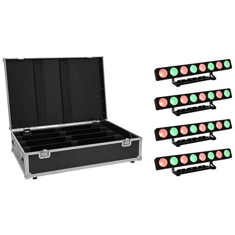 Set 4x Led Pmb-8 Cob Qcl 30w Leiste + Case (20000995) - Foto 1