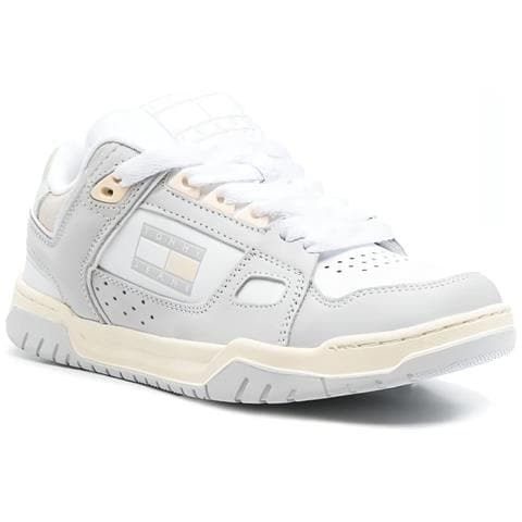 Jeans Wmn Skate Low Trainers Sneakers Pelle Scarpe Donna Grigio Eu 36, En0en02053 Psu - Foto 1