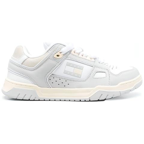 Jeans Wmn Skate Low Trainers Sneakers Pelle Scarpe Donna Grigio Eu 36, En0en02053 Psu - Foto 2