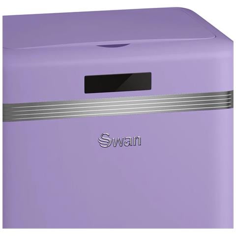 Swka4500purneu Retro Pattumiera Con Sensore Di Apertura Automatica, Metallo, 45 Litri, Vintage Viola - Foto 7