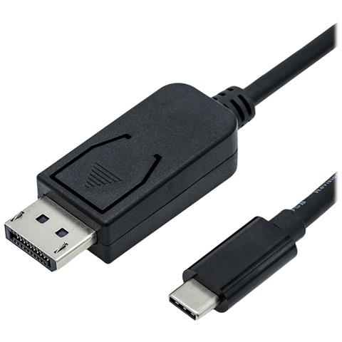 Cavo Adattatore - 24 Pin Da Usb-c (m) A Displayport (m) - Usb 3.1 / Displayport 1.2 - 2 M - Bidirezionale Suppo - Foto 1