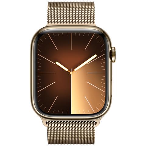 Watch Series 9 45 mm Digitale 396 x 484 Pixel Touch screen 4G Oro Wi-Fi GPS (satellitare) - Foto 5