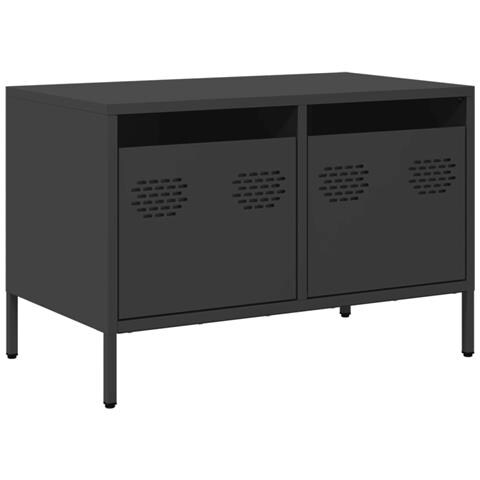 Mobile Tv Nero 68x39x43,5cm In Acciaio Laminato A Freddo - Foto 2