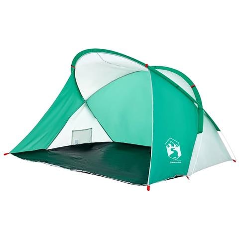Tenda da Spiaggia 2 Persone Pop-Up Verde Mare Impermeabile - Foto 1