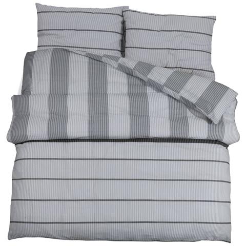 Set Copripiumino Grigio 200x220 Cm In Cotone - Foto 1