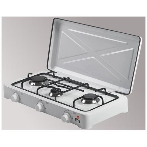 HG-300 piano cottura Bianco Superficie piana Gas 3 Fornello (i) - Foto 1
