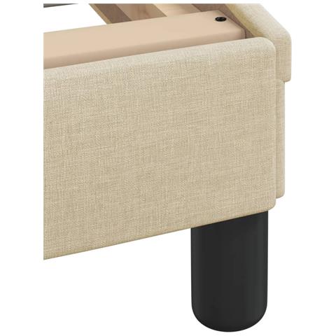 Giroletto senza Materasso Crema 90x200 cm in Tessuto - Foto 9