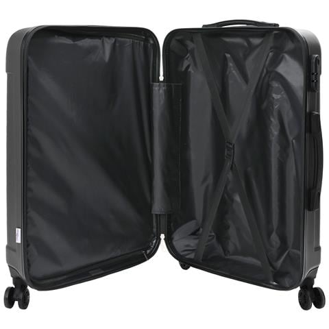 Set di valigie 3 pezzi rigido grigio scuro 20'' 24'' 28'' ABS - Foto 2