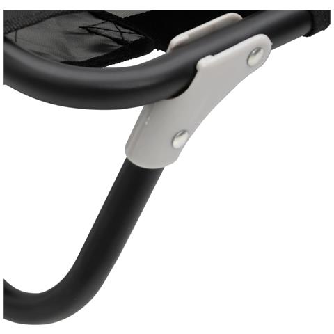 Lettino per Cani Pieghevole Tessuto Oxford Antracite e Acciaio - Foto 9