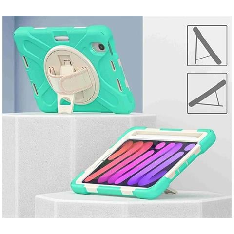 Custodia Per Ipad Pro 5 12.9” Con Supporto E Tracolla Menta - Foto 3