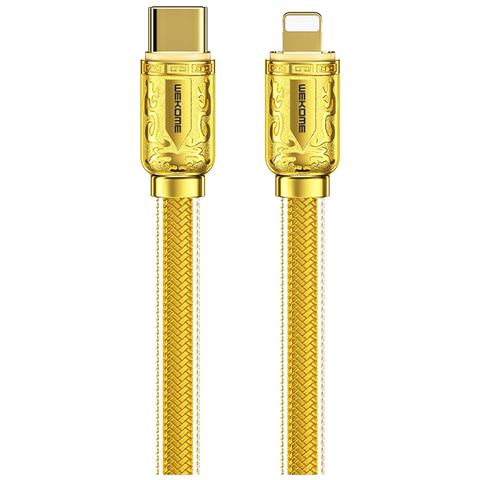 Cavo Usb-c A Lightning Pd 20w 1m Sakin Schermo Digitale E Ricarica Rapida, Oro - Foto 1