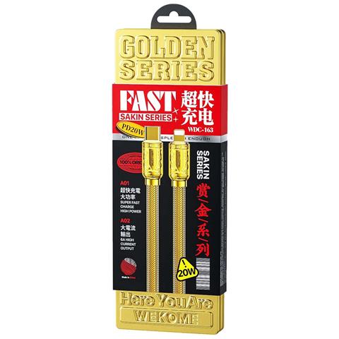 Cavo Usb-c A Lightning Pd 20w 1m Sakin Schermo Digitale E Ricarica Rapida, Oro - Foto 5