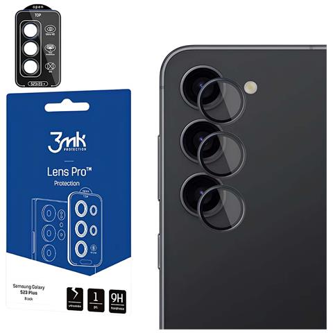 Protezione Obiettivo Fotocamera Per Galaxy S24 Vetro Temperato 9h, Nero Transparente - Foto 2