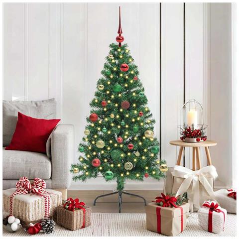 Albero di Natale artificiale con luci integrate Verde 150 cm - Foto 2