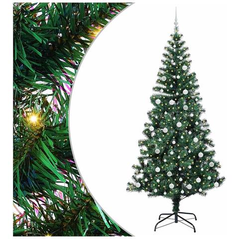 Albero di Natale artificiale con luci integrate Verde 240 cm - Foto 1