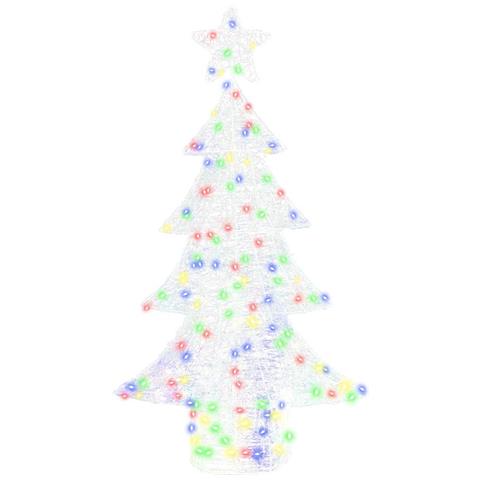Albero di Natale con 160 LED Multicolore 150 cm Acrilico - Foto 2