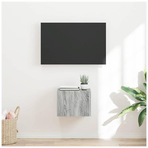 Mobile TV da parete Grigio Sonoma 60 x 31 x 29.5 cm - Foto 2