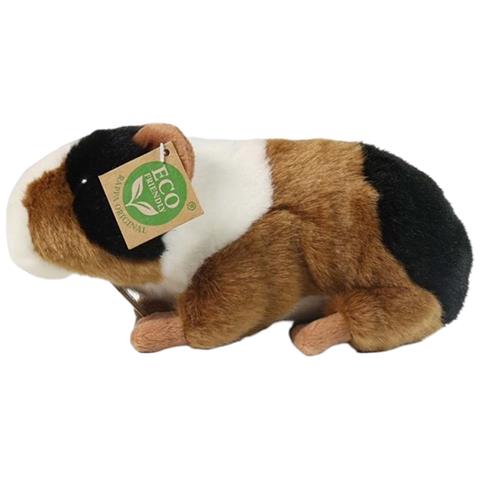 Peluche Porcellino D'india 20 Cm Edizione Eco-friendly Realistico Morbido, Marrone - Foto 2