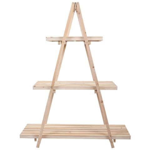 Scaffale Espositiva In Legno Marrone 98x38x127h - Foto 2